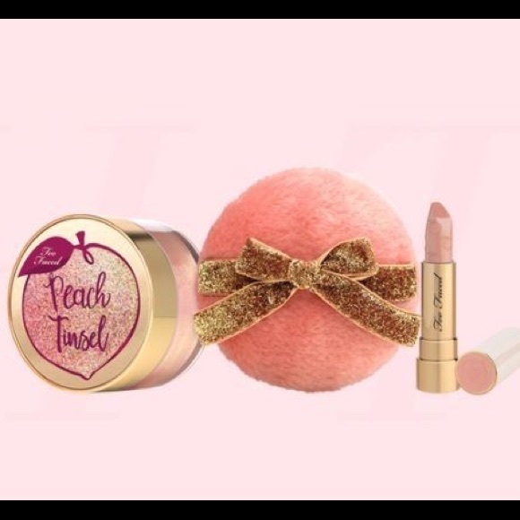 ✨SOLDOUT ONLINE✨ Too Faced 🍑Peach Tinsel NWT - Picture 3 of 8